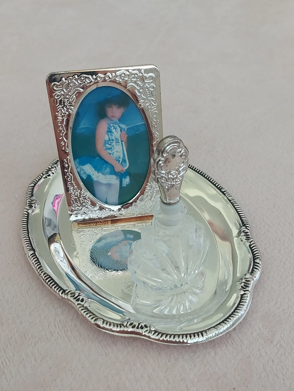 Decorators Choice Silver-plated Vanity Set NIB